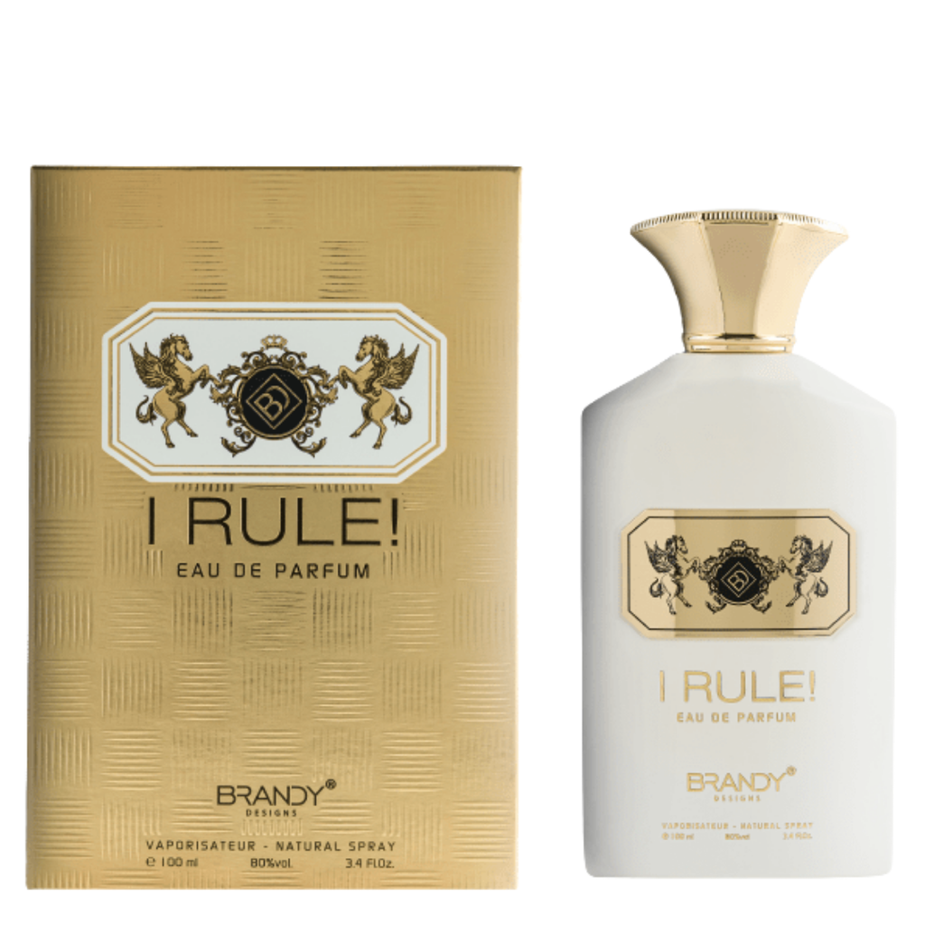 I Rule! Eau de Parfum bottle and packaging on a white background