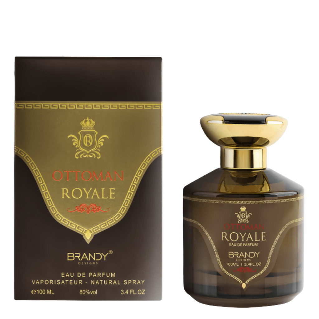 Ottoman Royale Brandy Eau de Parfum bottle and packaging on a white background
