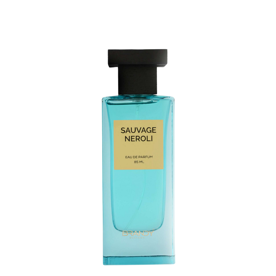 Perfume bottle labeled 'Sauvage Neroli' on a white background
