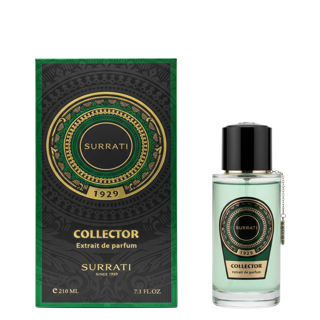 Surrati Collector perfume bottle and packaging on a white background